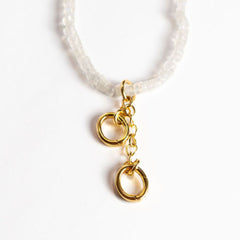 Gemstone Double clasp necklace