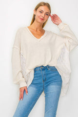 Mineral Wash Boho Paisley Top
