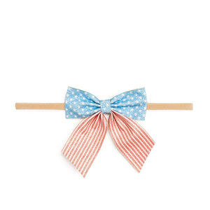 Patriotic Cutie Bow Baby Headband - Hair Bows - 4th of July