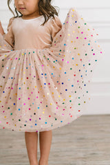 Diana Dress in Confetti Cream