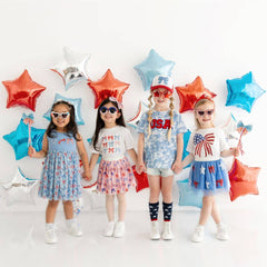 Patriotic Bow Patch Trucker Hat - 4th of July - Kids