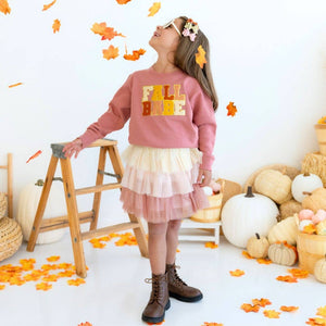 Boho Blush Petal Tutu - Kids Fall Tutu