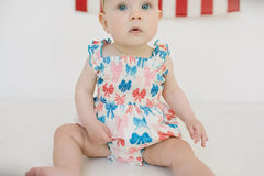 Maylen Poplin Bubble in Patriotic Bows