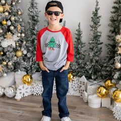 Christmas Tree Dude 3/4 Sleeve Shirt