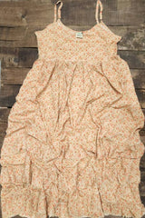 Harvest Delight Dress - Tan: ONE SIZE