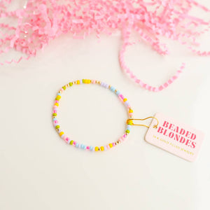 Pastel Sprinkle Bracelet: Extended 7.25 inch