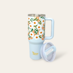 40oz Take Me Everywhere Tumbler - Flower Talk