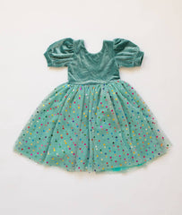 Diana Dress in Minty Confetti