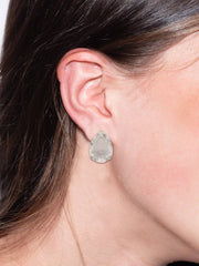 Eileen Stud Earrings -Clear