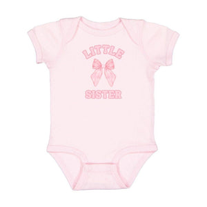 Little Sister Bow Short Sleeve Bodysuit - Baby Gifts: 00-3M