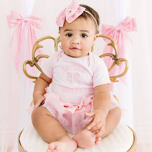 Little Sister Bow Short Sleeve Bodysuit - Baby Gifts: 00-3M