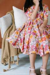 Puff Dress in Autumn Garden