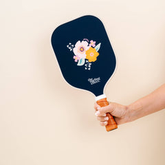 Pickleball Paddle - Bright + Bloomy Navy