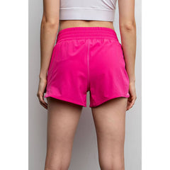 3INCH STRETCH WOVEN EXERCISE SHORTS WITH SIDE MESH DETAILS