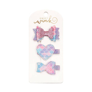 Mermaid Shimmer Clip Set - Kids Summer Clip Set