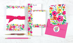 List Pad - Painterly Blooms