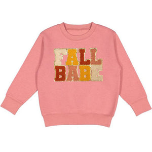 Fall Babe Patch Sweatshirt - Kids Fall Sweatshirt -