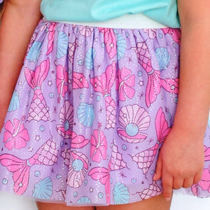 Mermaid Splash Tutu - Dress Up Skirt - Kids Summer Tutu