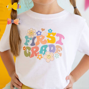 First Grade Retro Short Sleeve T-Shirt Size 7/8