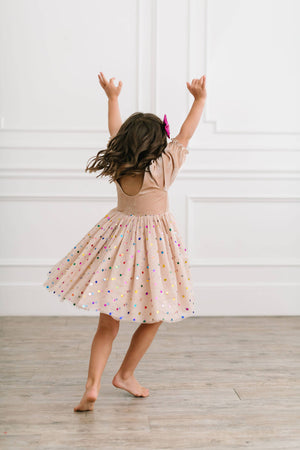 Diana Dress in Confetti Cream