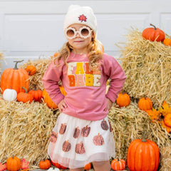 Fall Babe Patch Sweatshirt - Kids Fall Sweatshirt -