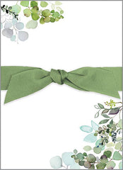 Chunky Bow Notepad - Botanical Flowers