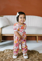 Rosie Romper in Autumn Garden