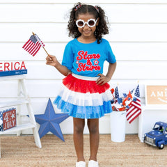 Patriotic Petal Tutu - Dress Up Skirt - Kids 4th of July