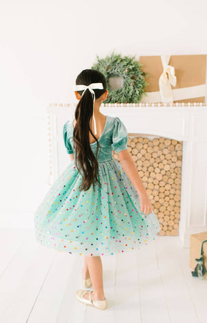 Diana Dress in Minty Confetti