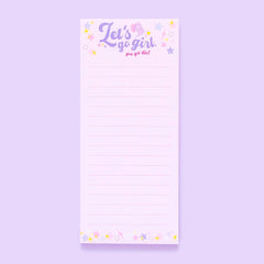 Let's Go Girl Skinny List Pad