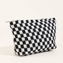 Spring Check Cosmetic Bag