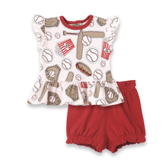 Batter Up Girls Baby & Toddler Set