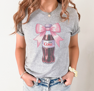 Pink Bow Diet Coke bottle tshirt