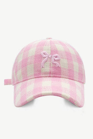 Bow baseball cap: Pink