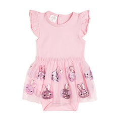 Easter Bunny Short Sleeve Tutu Bodysuit