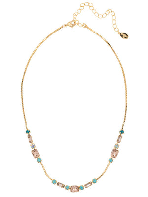 Emmy Tennis Necklace -Blue