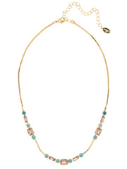 Emmy Tennis Necklace -Blue