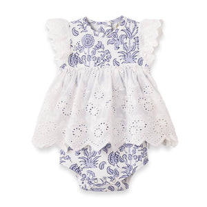 Bali Blooms Baby Lace Skirted Bodysuit