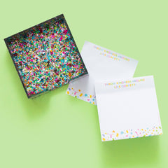 Confetti Acrylic Holder + Sticky Reminder Set