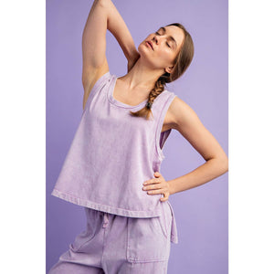 MINERAL WASHED COTTON SET: Lilac