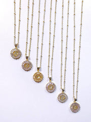 Crystal Initial Necklace